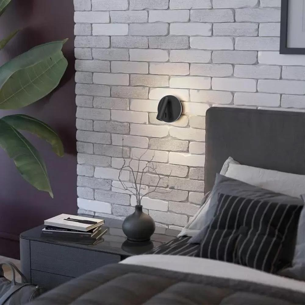 Vägglampa APP1614-1W svart