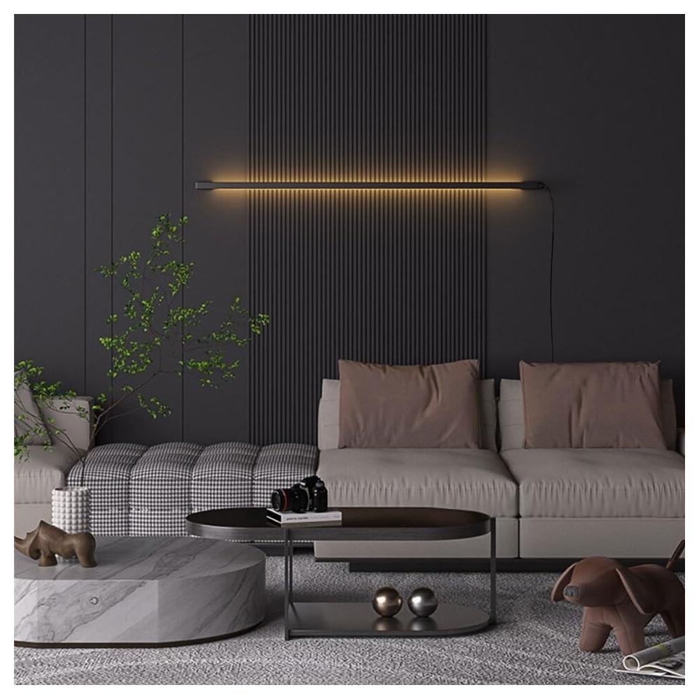 VÄGGLAMPA LED LHJ064-W 100cm SVART