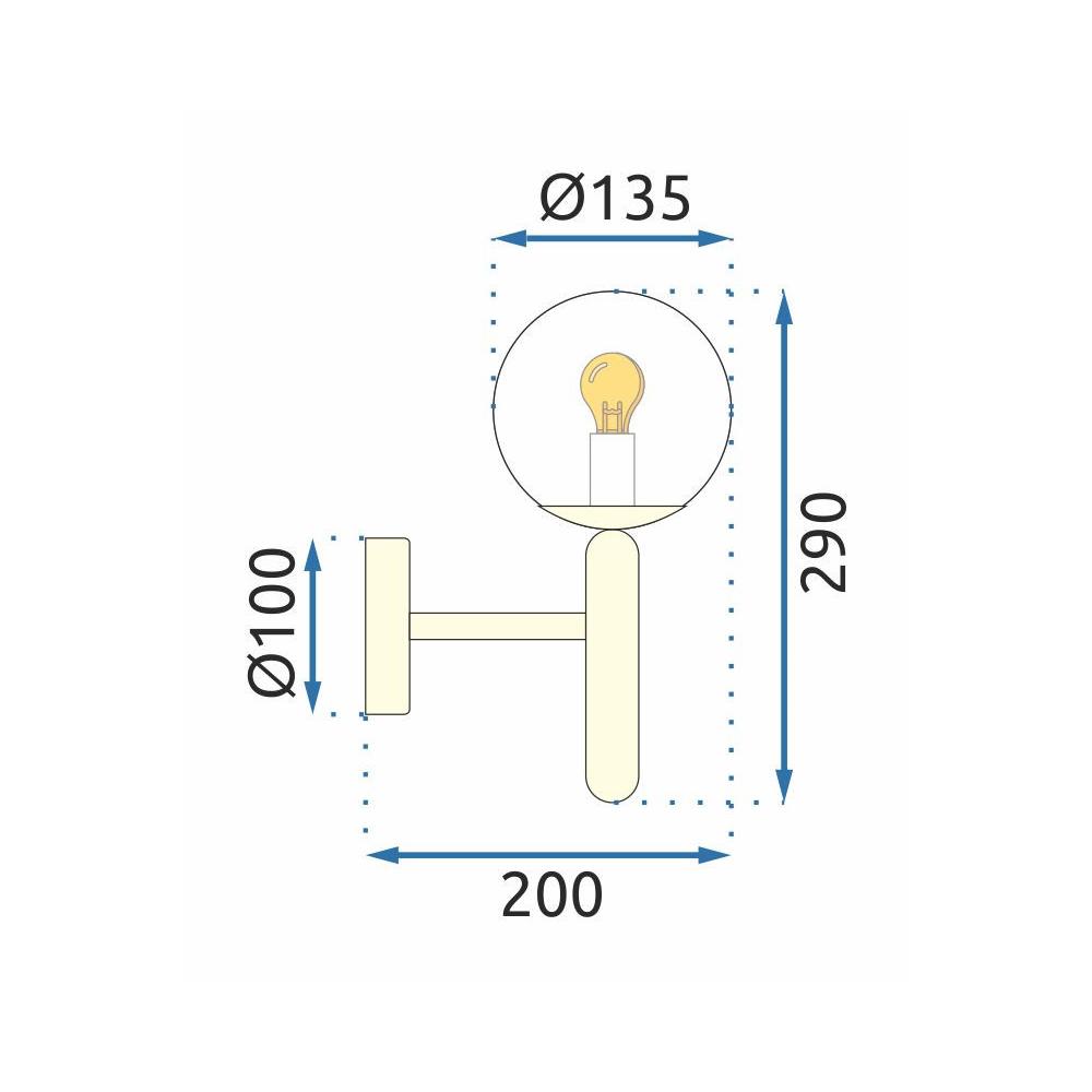 VÄGGLAMPA VÄGGLAMPA APP894-1W Guld