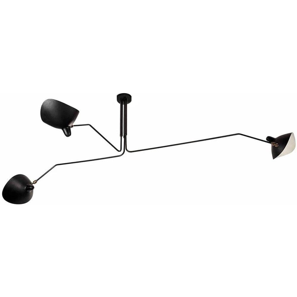 Taklampa med 3 armar APP569-3C Svart