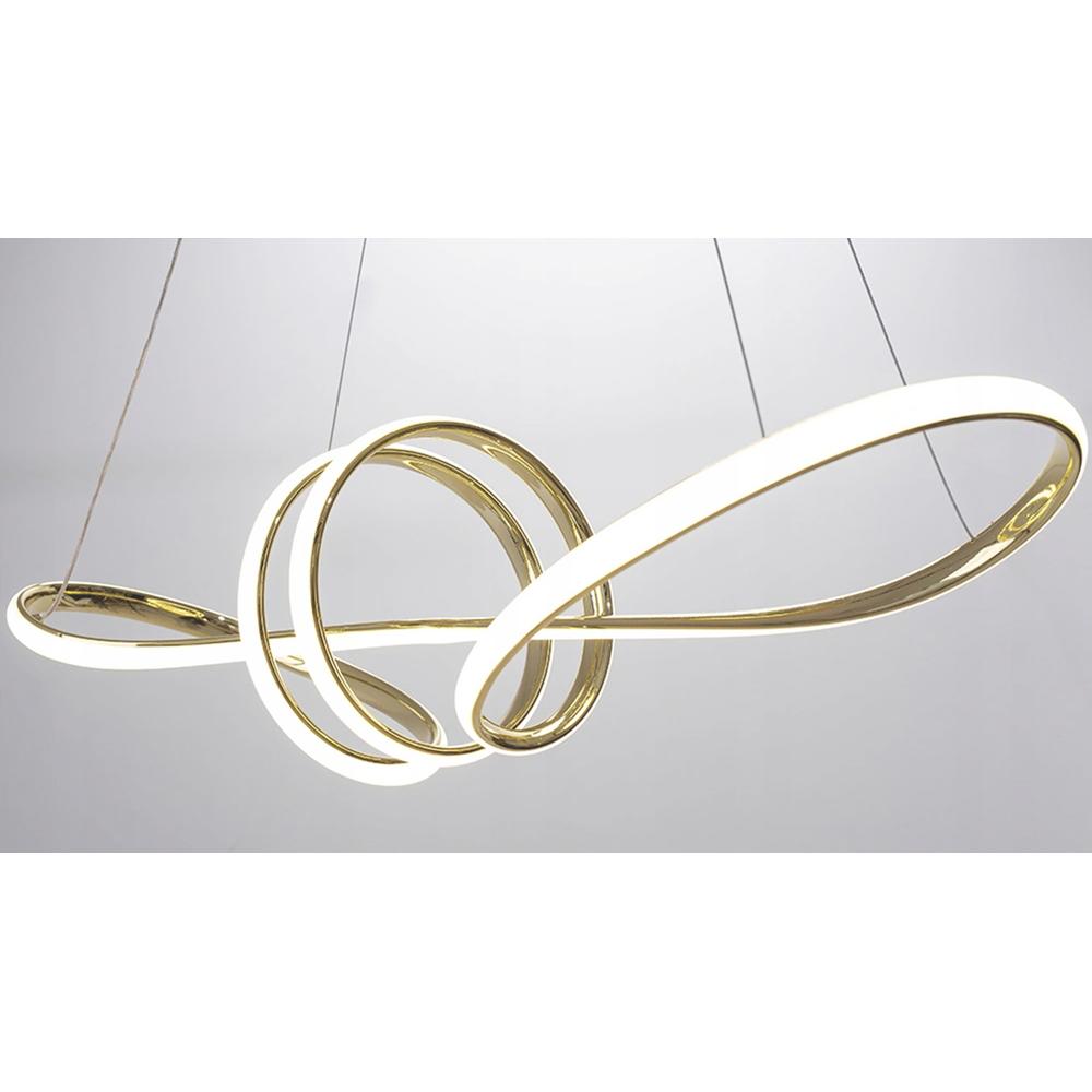 Modern takplampa LED + FJÄRRKONTROLL APP824-CP Guld