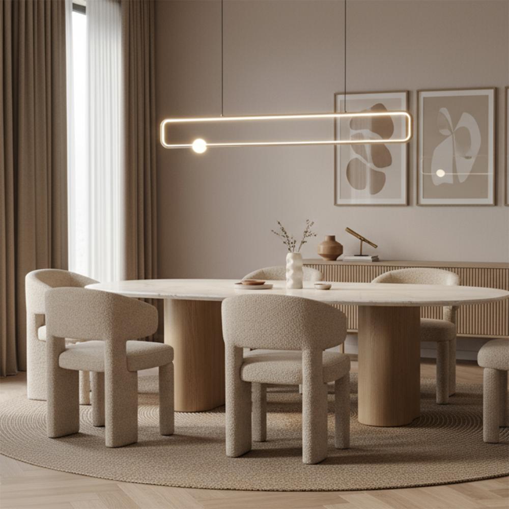 HÄNGENDE LED TAKLAMPA G123-CP SVART