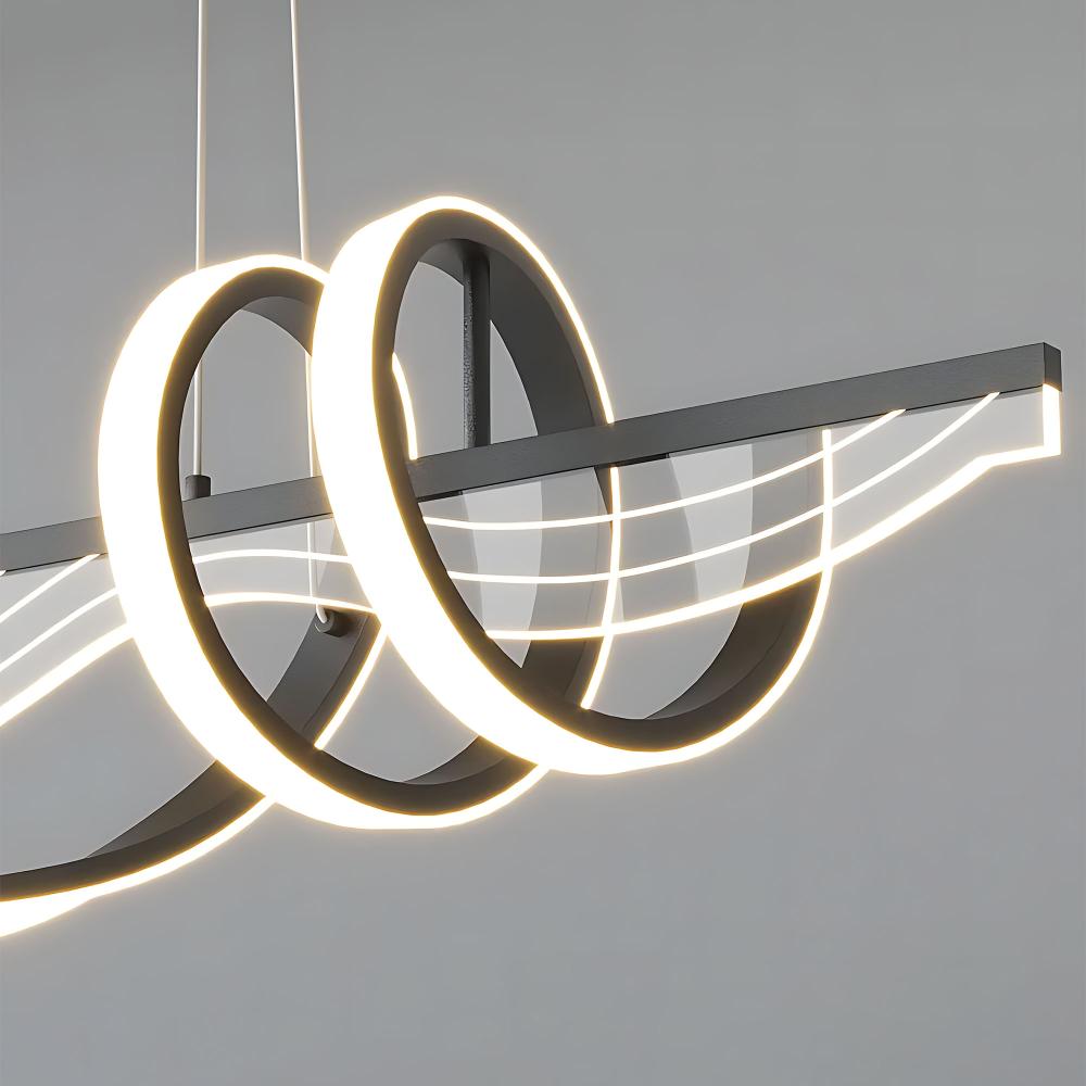 Hängande LED-lampa LHJ041-CP 100 cm SVART