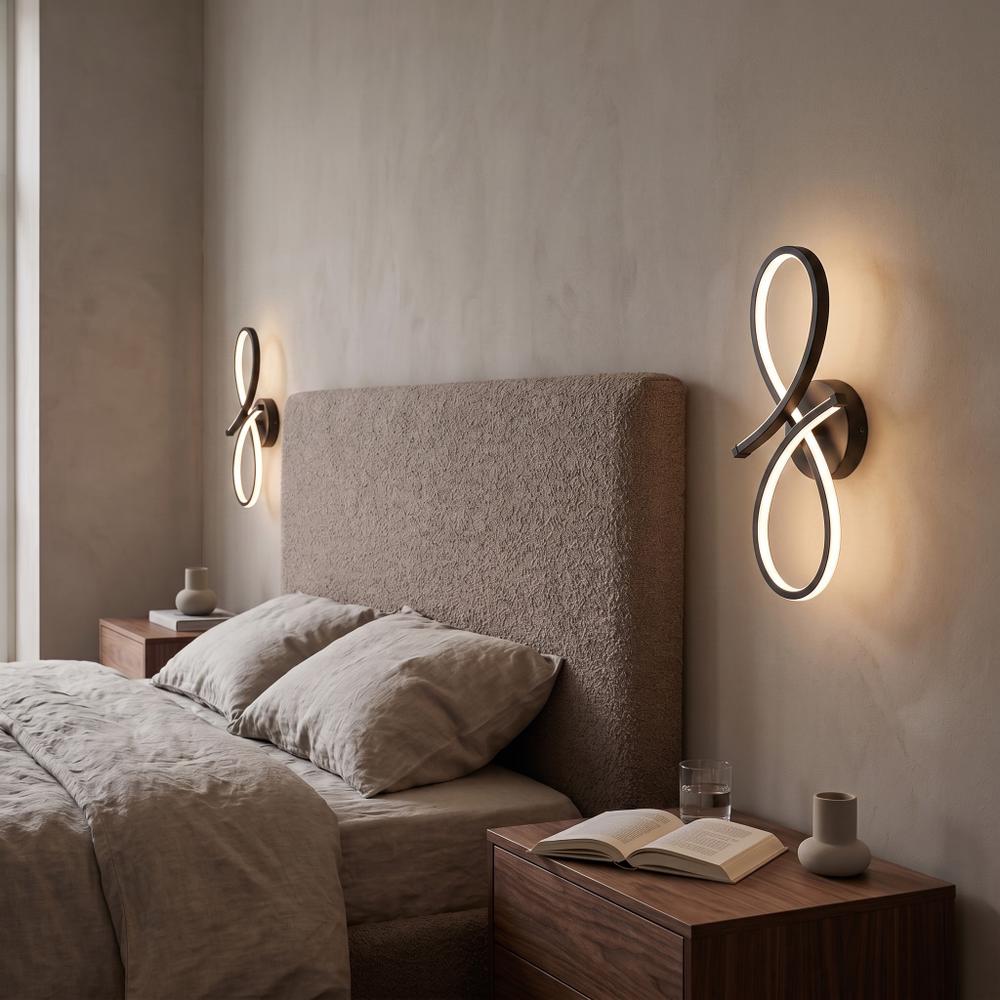 VÄGGLAMPA VÄGGSPOT LED APP1050-W Svart