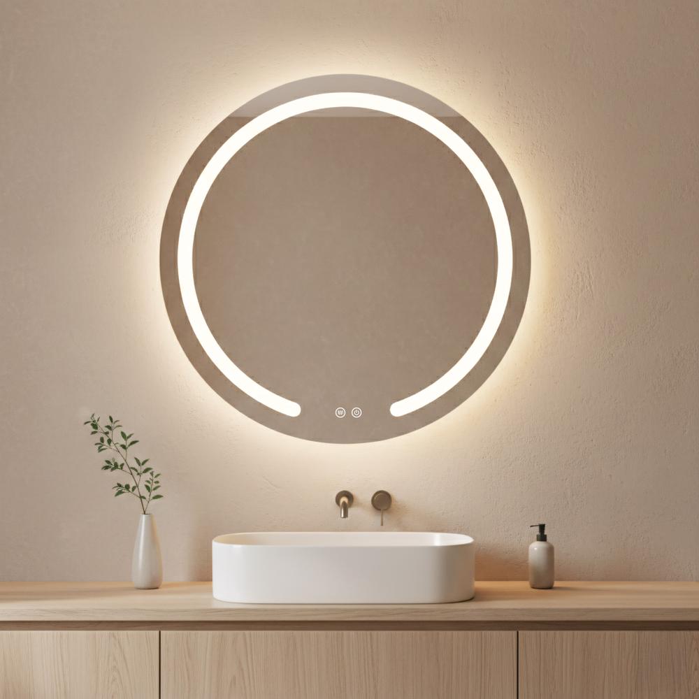 LED-väggspegel 70 cm Modern