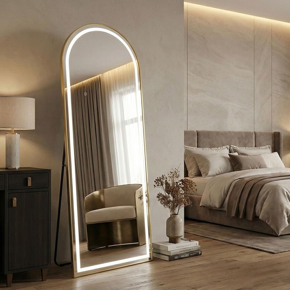 LED-SPEGEL Orbit 60x170 cm Borstat Guld