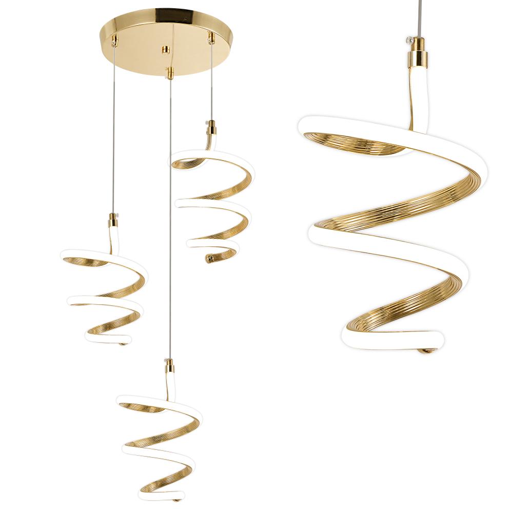 HÄNGLAMPA LED G075-3CPR Guld