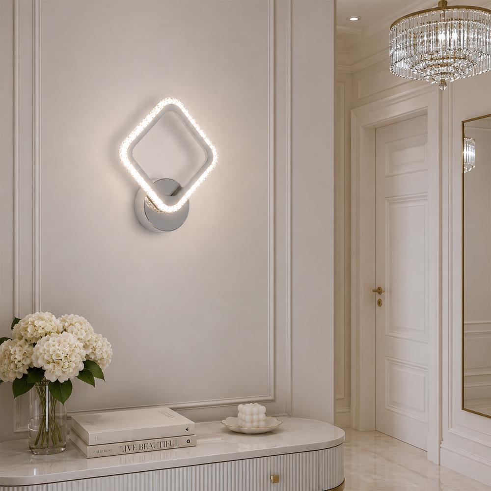 LED vägglampa LHJ125-W Krom