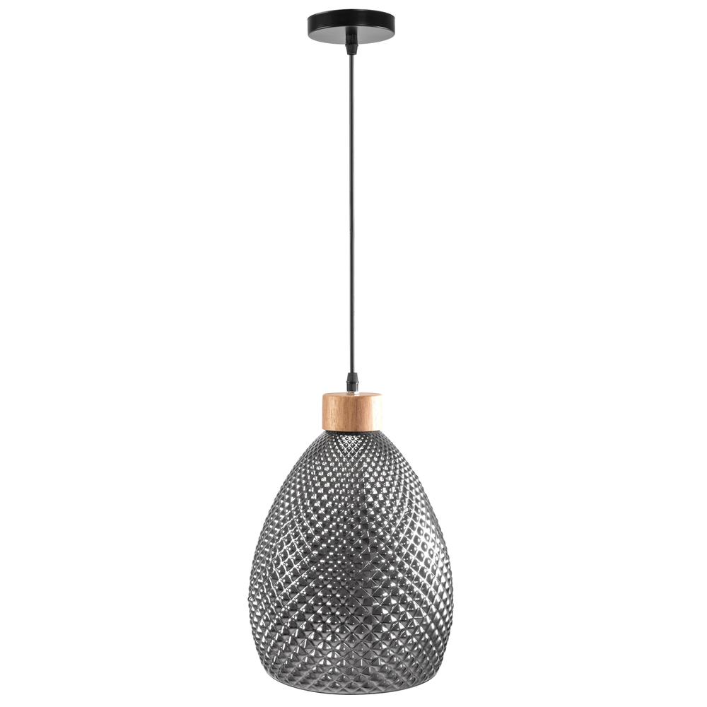 Retro glastaklampa APP897-1CP svart