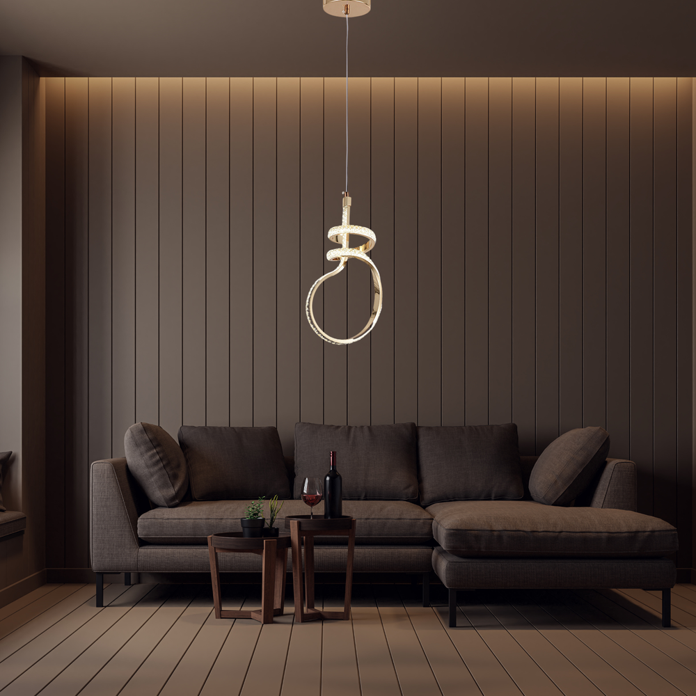 HÄNGANDE LED-LAMPA G071-CP GULD