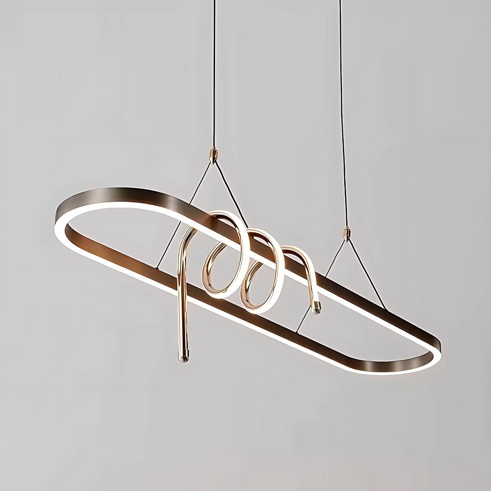 Hängande LED-lampa LHJ040-CP 120 cm SVART
