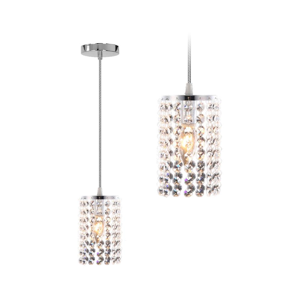 Taklampa Kristall APP730-1CP Silver