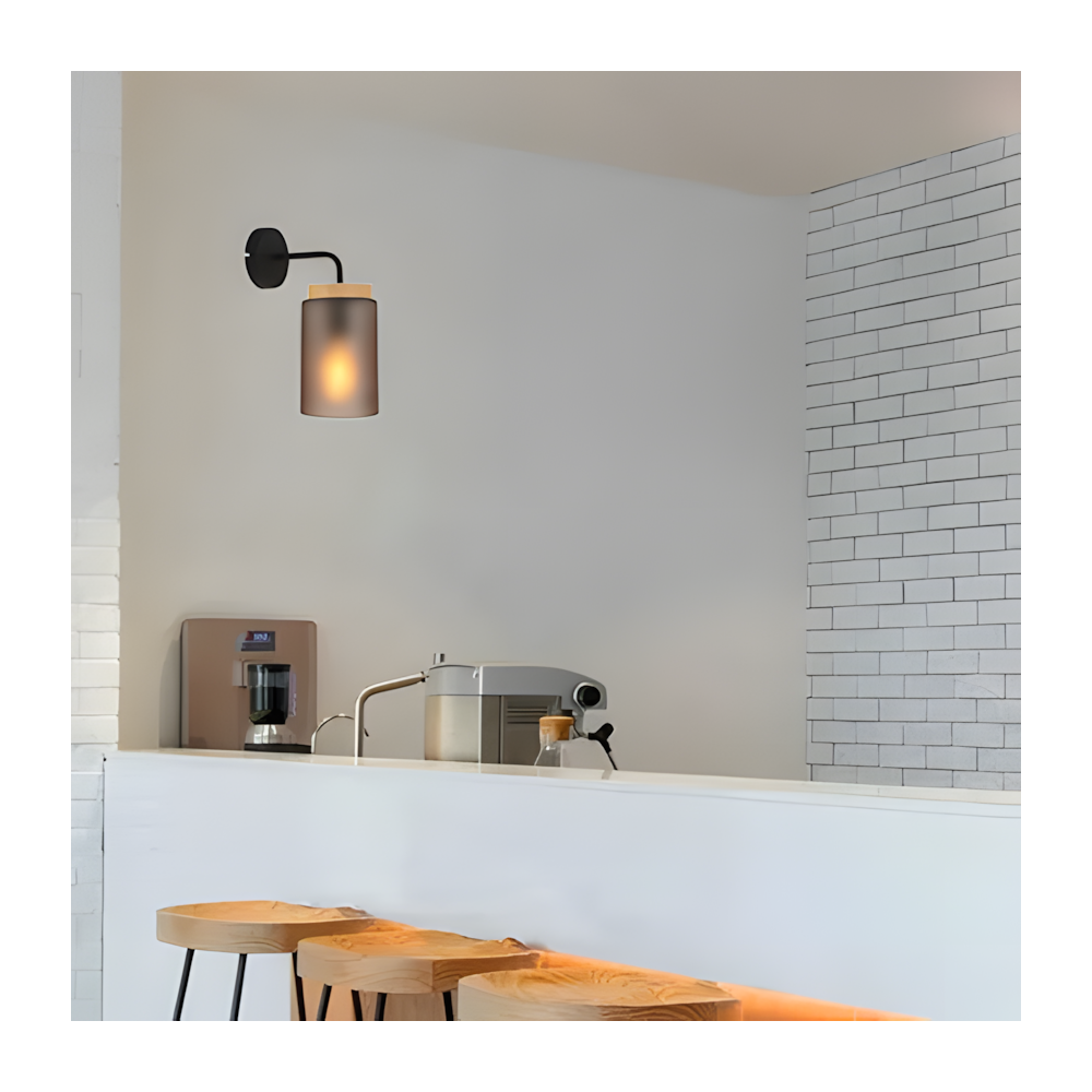 Vägglampa APP1814-1W Frosted Grey