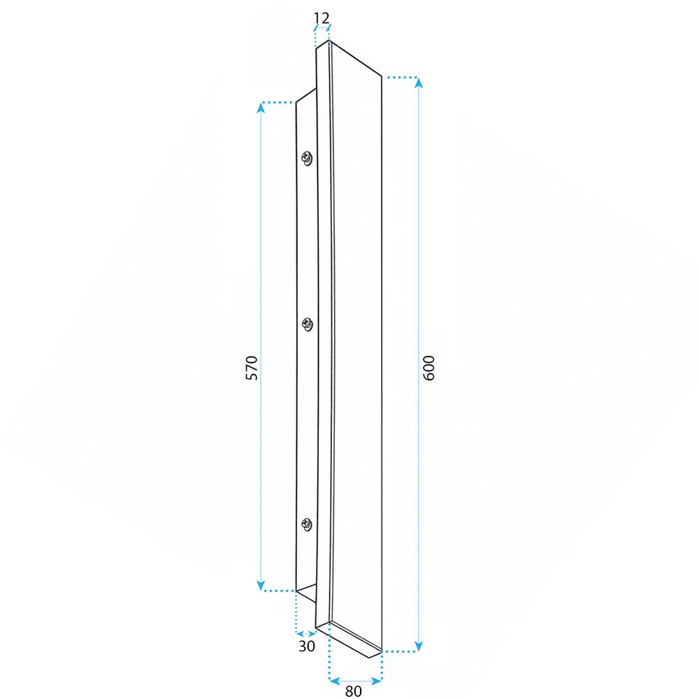 Facade LED wall lamp JNH035-G 60 Black