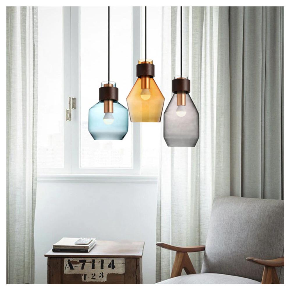 Glas taklampa APP433-1CP Blå