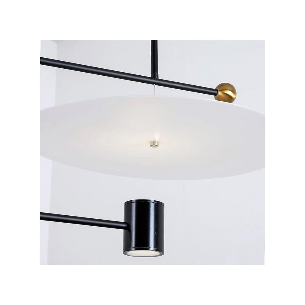 LED taklampa APP589-1CP svart