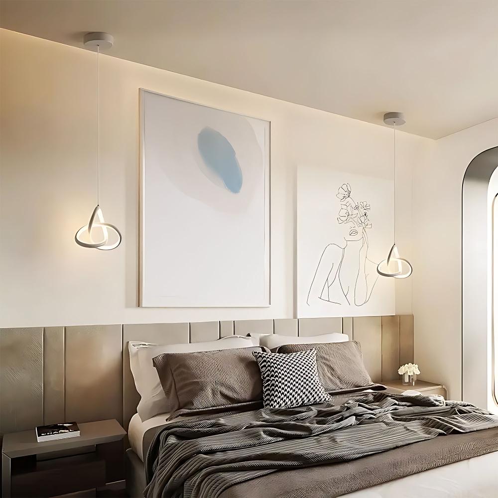 TAKLAMPA HÄNGANDE LED APP1783-CP VIT