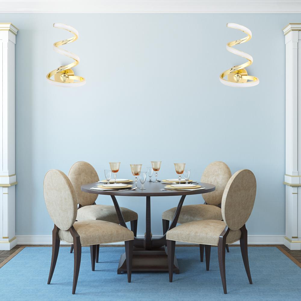 VÄGGLAMPA LED-VÄGGLAMPA SPRING UP APP830-W Guld
