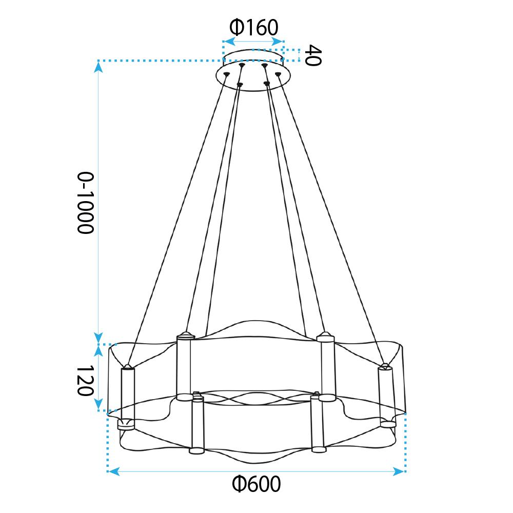 HÄNGANDE TAKLAMPA G151-CP GOLD