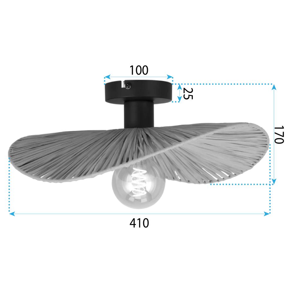 TAKLAMPA APP1827-1CP NATURE BLACK