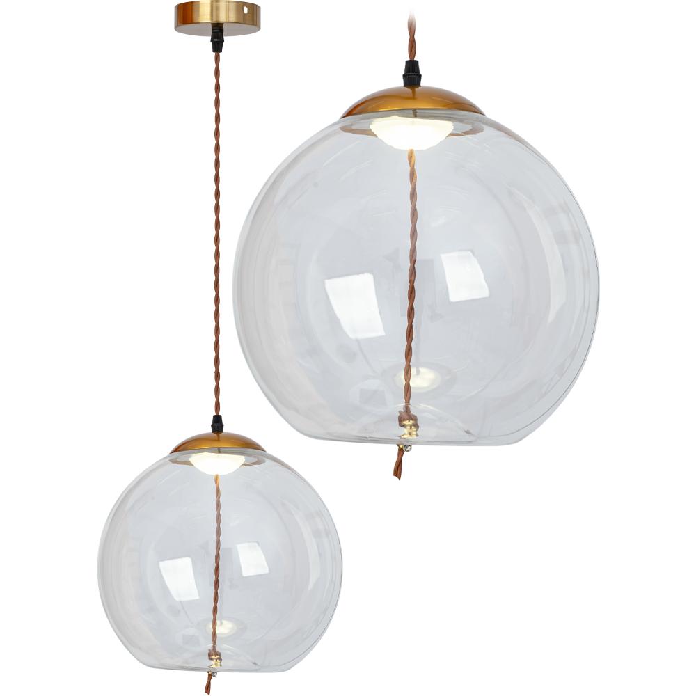 LED-hängande taklampa i glas APP446-CP
