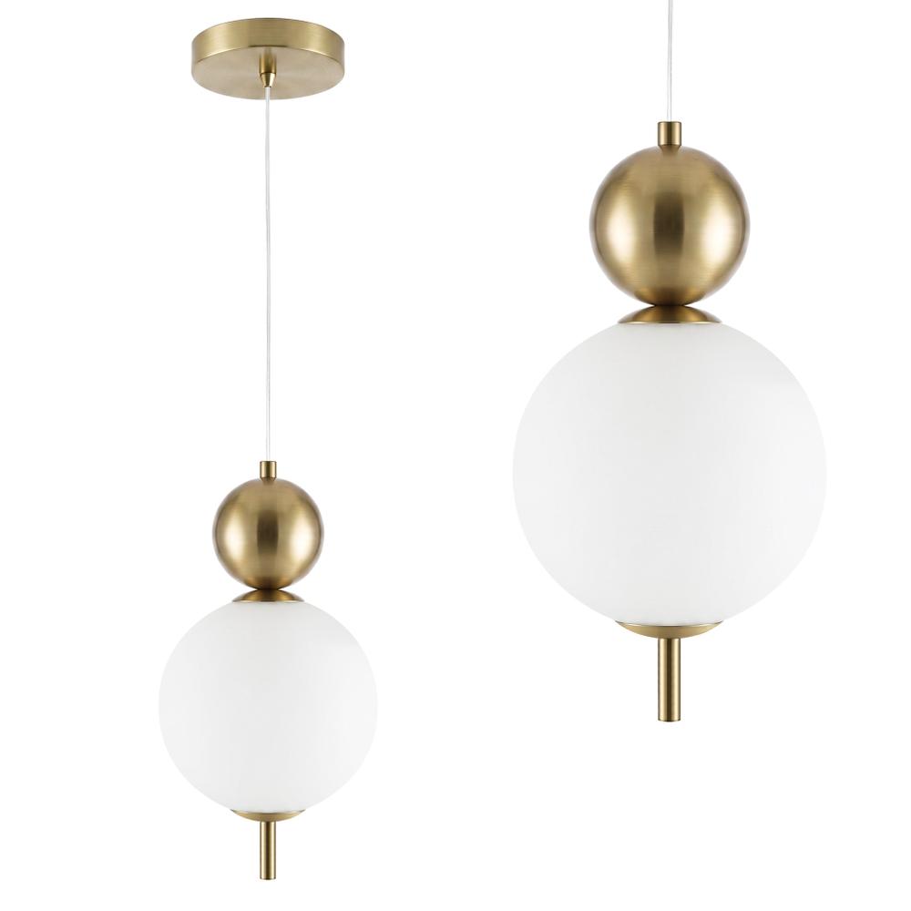 LED taklampa pendel LHJ115-1CP borstat guld