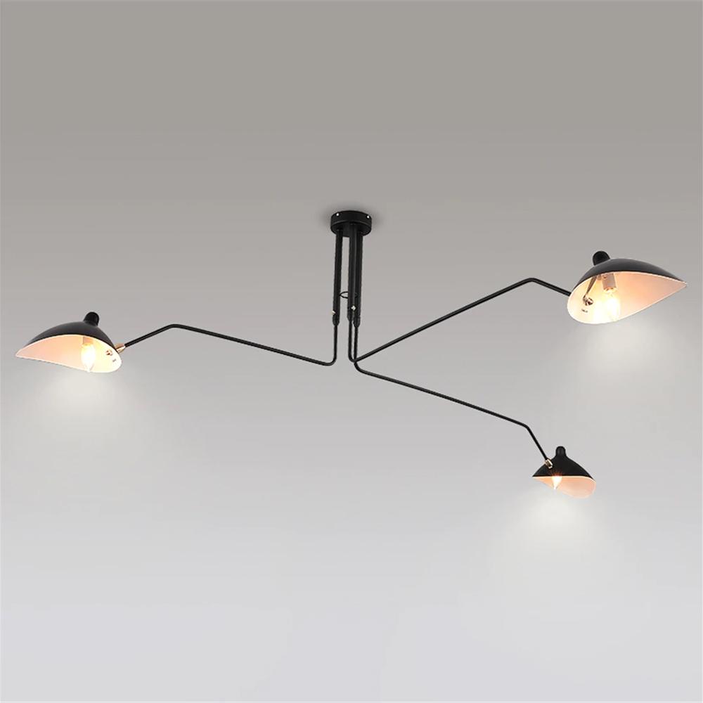 Taklampa med 3 armar APP569-3C Svart