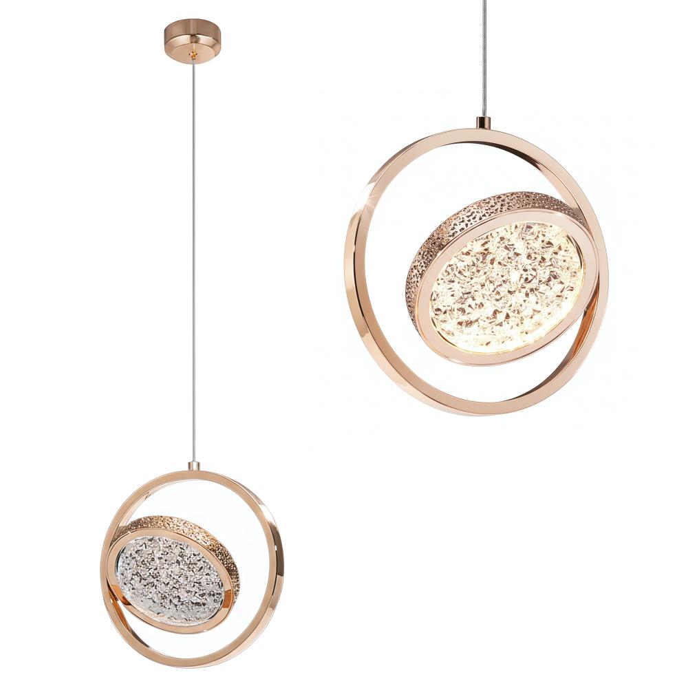 HÄNGLAMPA LED LHJ106-1CP LJUST ROSAGULD