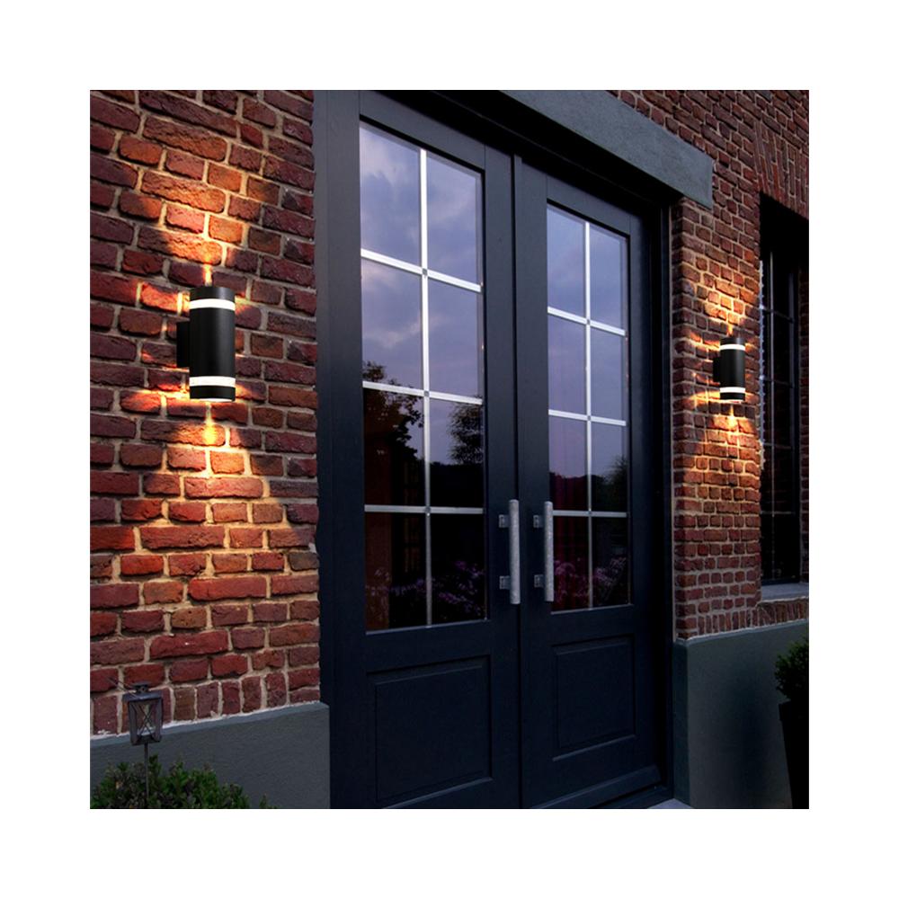 Halvrund Fasadlampa FSBD014A Svart