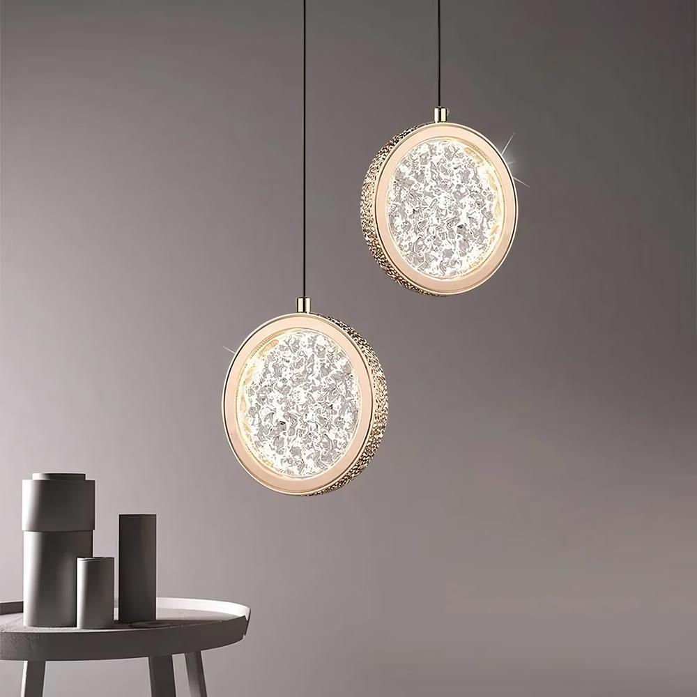 HÄNGLANDE KRISTALLAMPA LED G089-1CP Guld