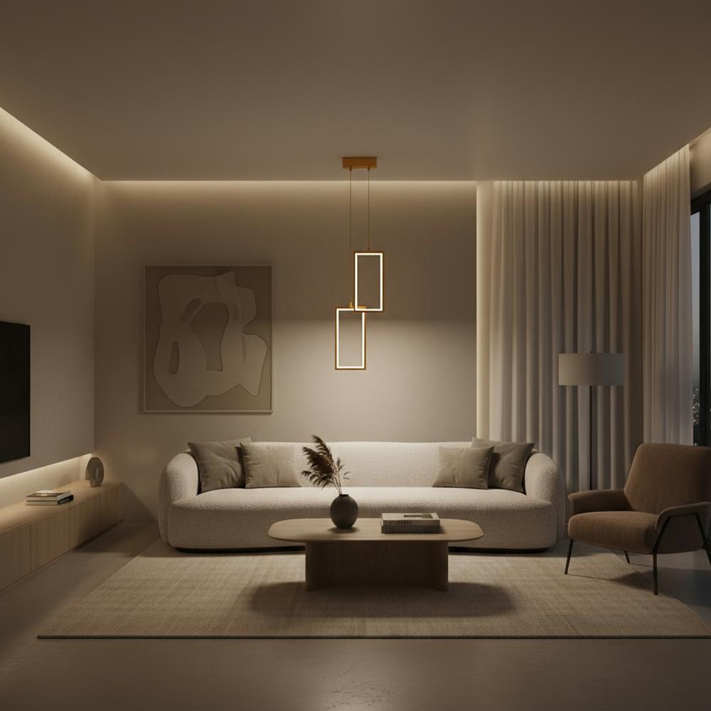 HÄNGANDE TAKLAMPA LED LHJ086-2CP GULD