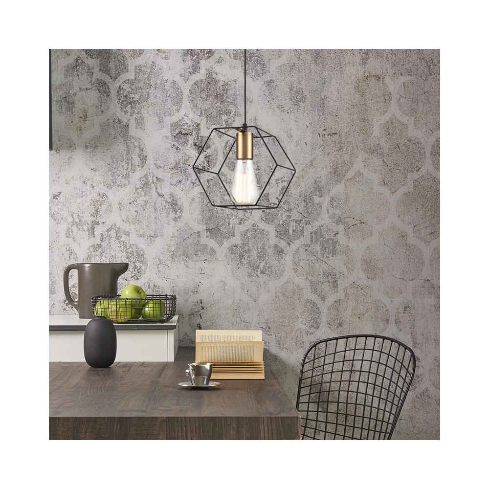 Hängande lampa APP1131-1CP svart-guld