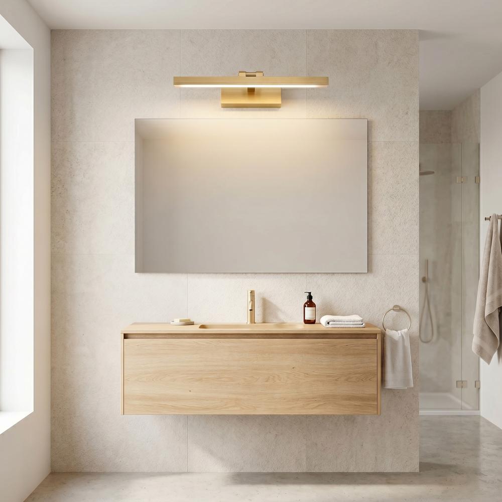 Kúpeľňové nástenné LED svietidlo APP1864-1W 60 cm BRUSH GOLD