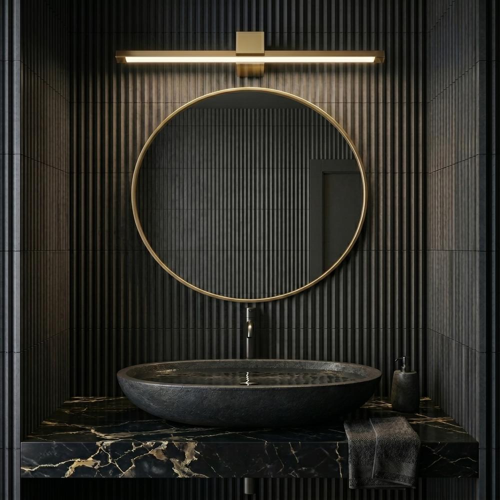 Badrum vägg LED-lampa SWE044-1W 60cm GOLD