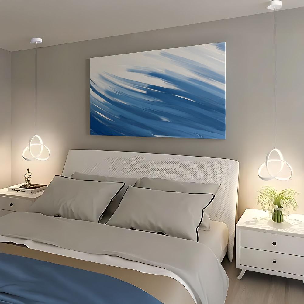 TAKLAMPA HÄNGANDE LED APP1783-CP VIT