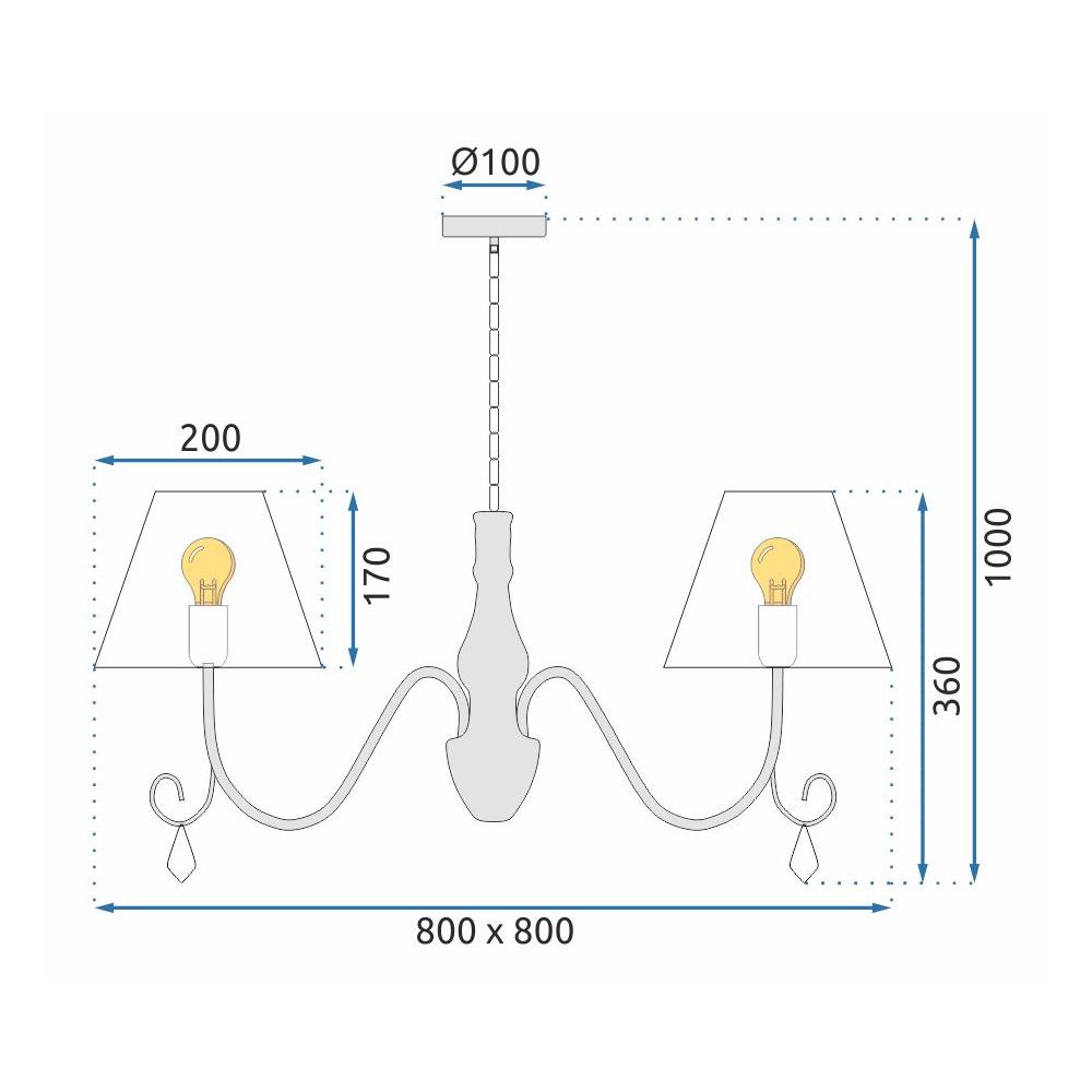 Lampa APP991-4CP