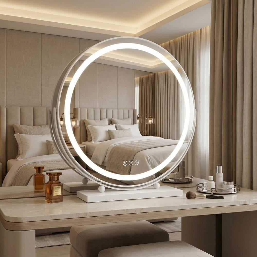 Spegel LED MAKE-UP Vit 50 cm