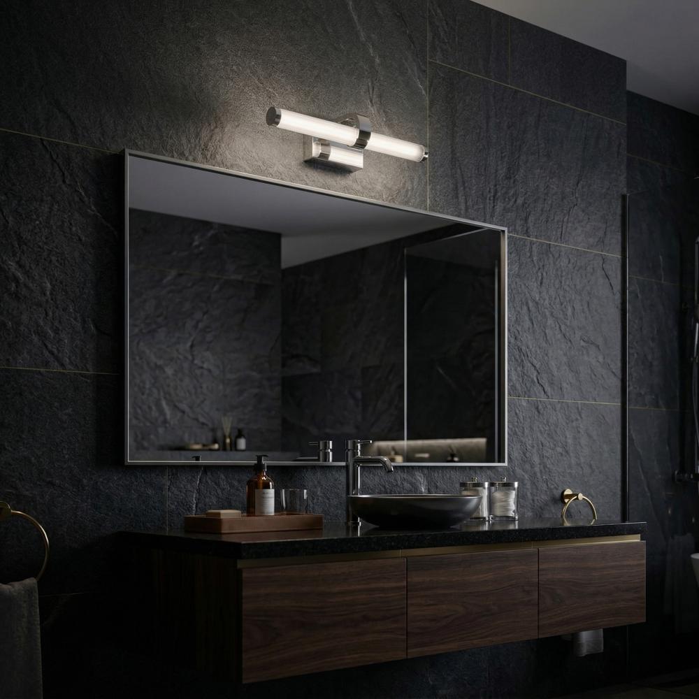 Badrum vägg LED-lampa APP1881-1W 40cm CHROME