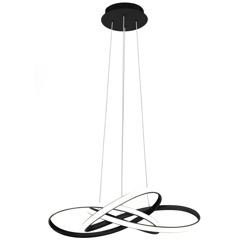 Modern taklampa LED + FJÄRRKONTROLL APP814-CP Node Svart