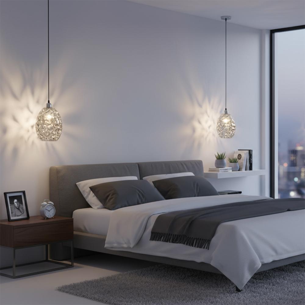 Glaspendellampa APP564-1CP KROM