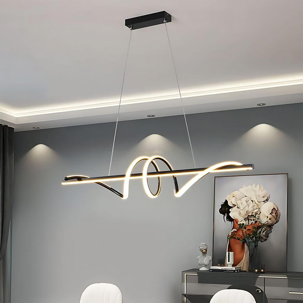 Lampa HÄNGANDE LED LHJ023-CP 120 cm SVART