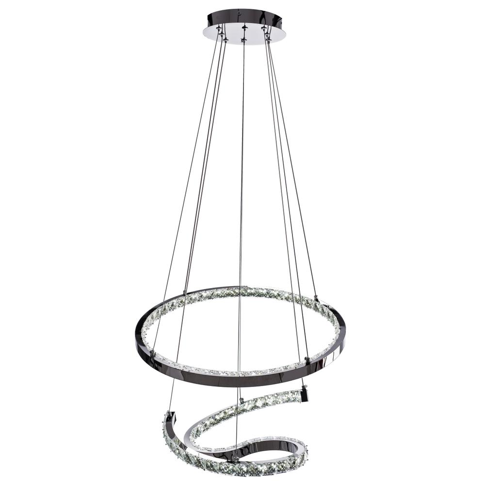 HÄNGANDE KRISTALLAMPA RING LED APP773-2CP