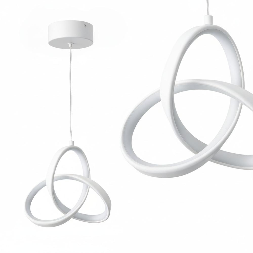 TAKLAMPA HÄNGANDE LED APP1783-CP VIT