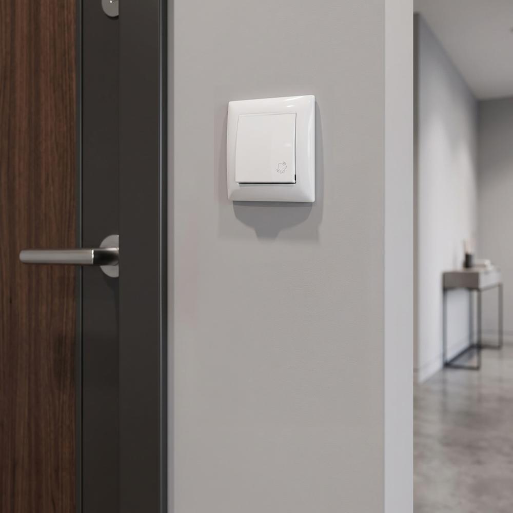Uksekella Nupp OSTE JNH008-W WHITE