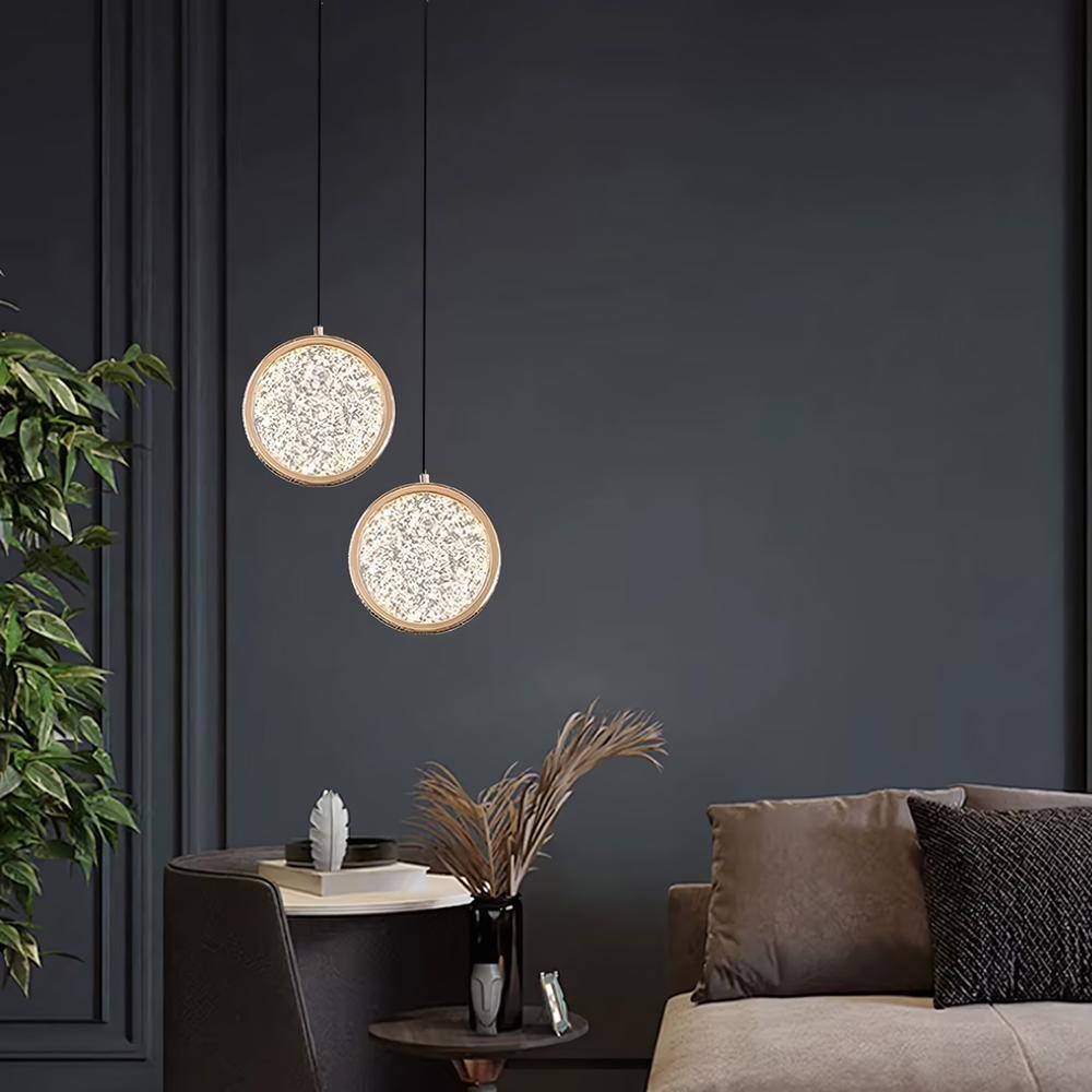 HÄNGLANDE KRISTALLAMPA LED G089-1CP Guld