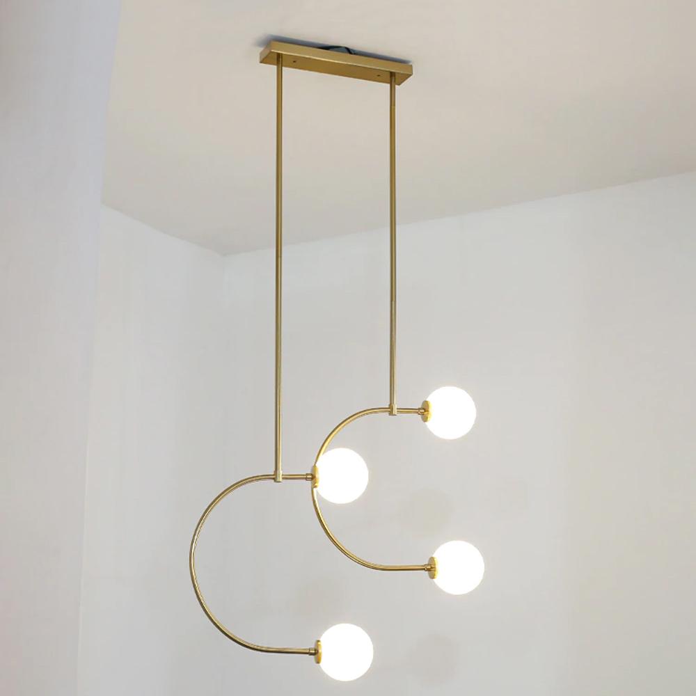 Hänglampa Glas-Kulor APP639-4CP Guld