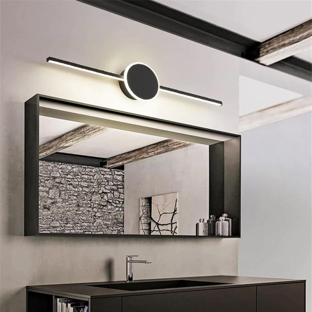 BADRUMSVÄGGLAMPA LED ROUND BLACK 60CM APP849-1W