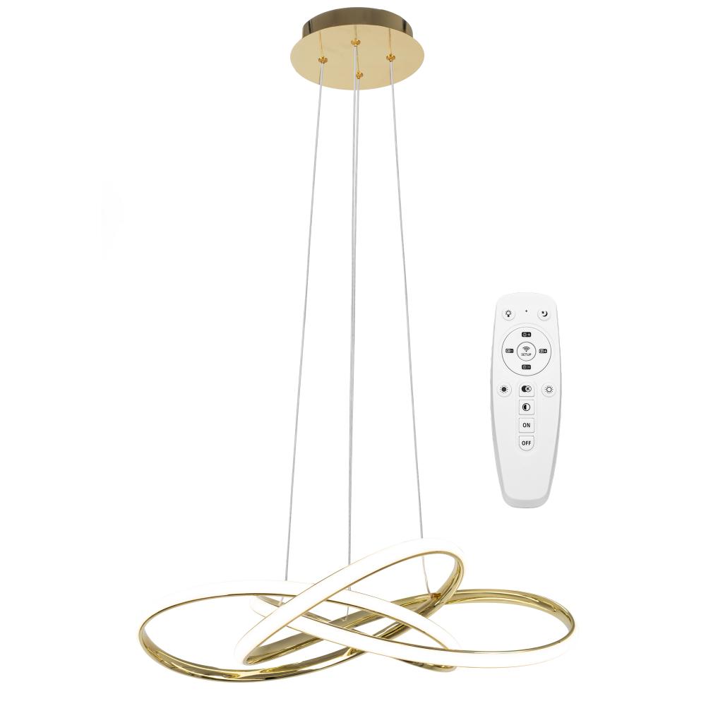 Modern taklampa LED + FJÄRRKONTROLL APP815-CP Node Guld