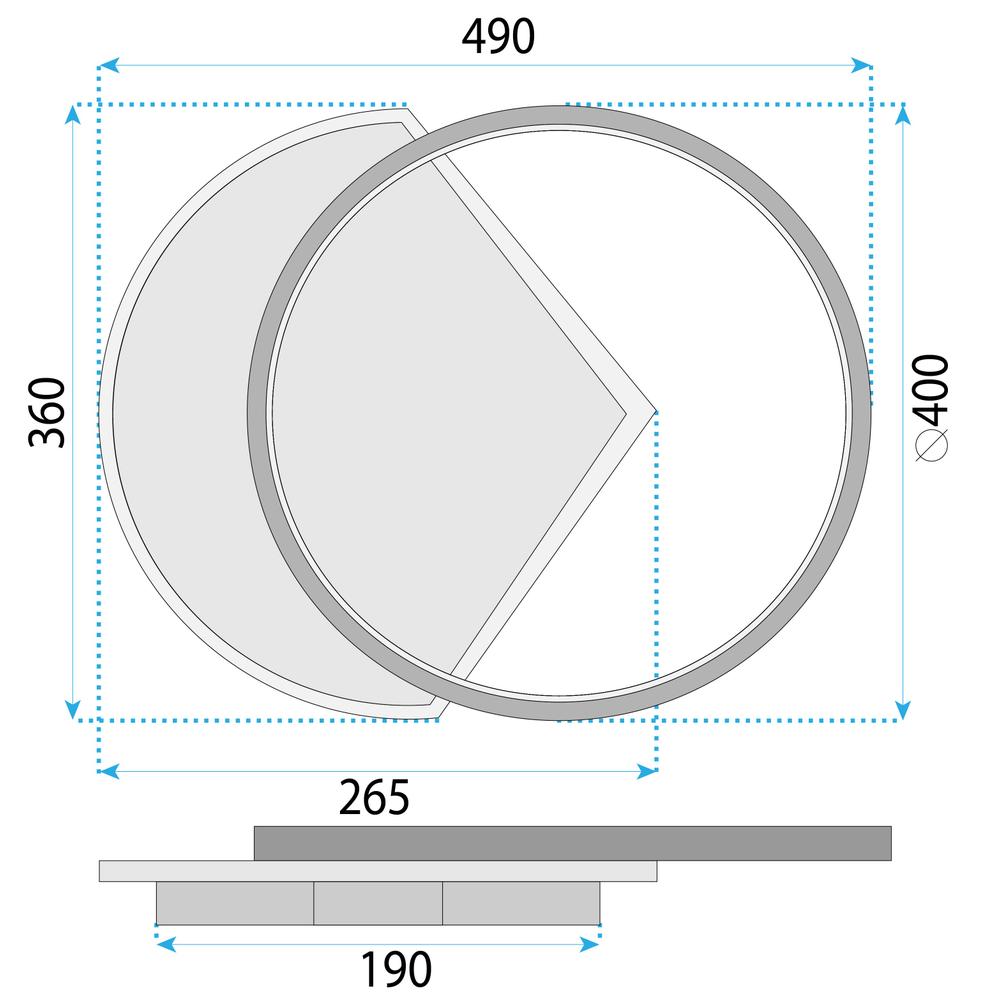 Taklampa LHJ077-C 50 CM LED
