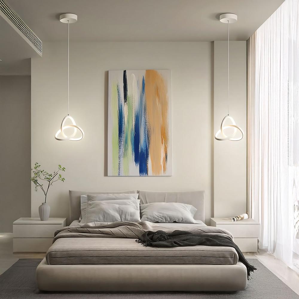 TAKLAMPA HÄNGANDE LED APP1783-CP VIT